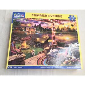 Complete White Mountain 500 Piece Puzzle "Summer Evening" 18"x24" Ages 12+
